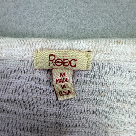 Reba Shirt Women's Medium Western Country Star Lace Feathers Rhinestones Cream - Picture 3 of 7